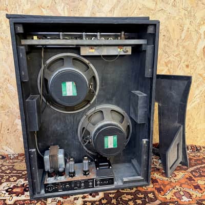 Vintage 1970s WEM Watkins Monitor Reverb Guitar Amplifier 2x12 Combo w/ Goodmans image 13