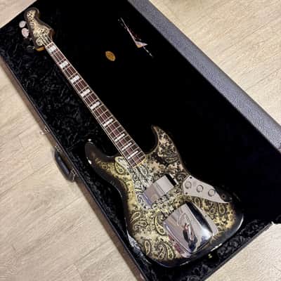 Fender Custom Shop Limited `64 Black Paisley Jazz Bass Relic image 4