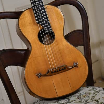 Antique Pre-war Romantic/Terz guitar, Flame maple, 1900s – Great condition and sound, with video image 1