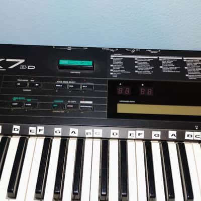 Yamaha DX7IID 16-Voice Synthesizer 1986 - 1989 - Black image 5