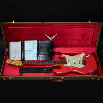 Fender Custom Shop 1962 Stratocaster w/ Josefina Handwound Pickups, Heavy Relic- Fiesta Red/ Pink Paisley 2026 (R143987) image 5
