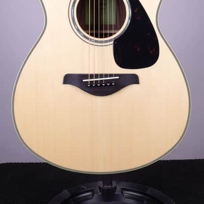 Yamaha FS830 Concert Acoustic Guitar - Natural Solid Spruce Top image 1
