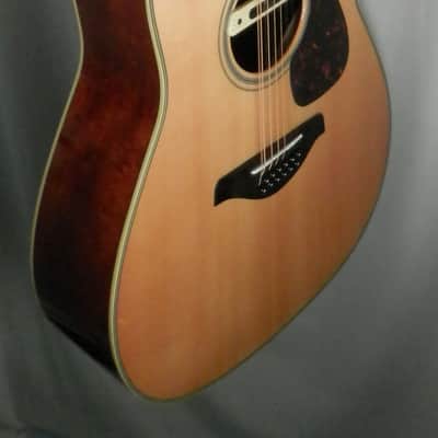 Yamaha FG720S-12 12-string Dreadnought Acoustic Guitar w/ LR Baggs M80 Pickup + Gator case used image 8