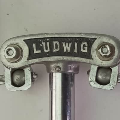 Ludwig "BLOCK Letter"1st-Gen.Super Classic Double Tom L-Arm Drum Mount Bass Post image 2