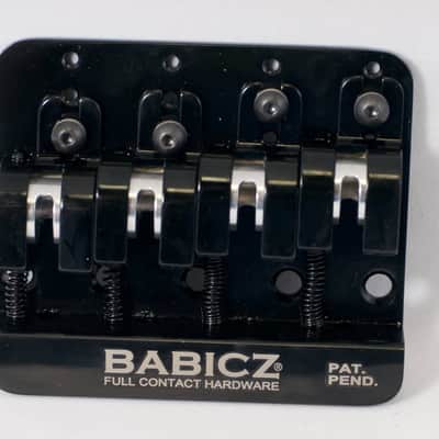 Babicz Full Contact Hardware - FCH-4BBK - 4 string black bridge image 4