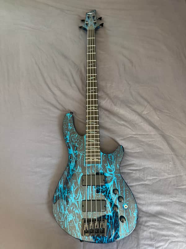 Schecter C-4 Silver Mountain 2021 - Present - Corrosive Cobalt image 1