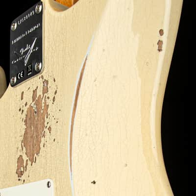Fender Custom Shop 50s Strat Relic/Closet Classic Hardware - Super Faded Aged Olympic White #80049 image 13