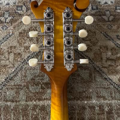 Eastman MD615L-GB Left Handed F-Style Mandolin in Goldburst w/ Hard Case & Free Pro Setup image 9