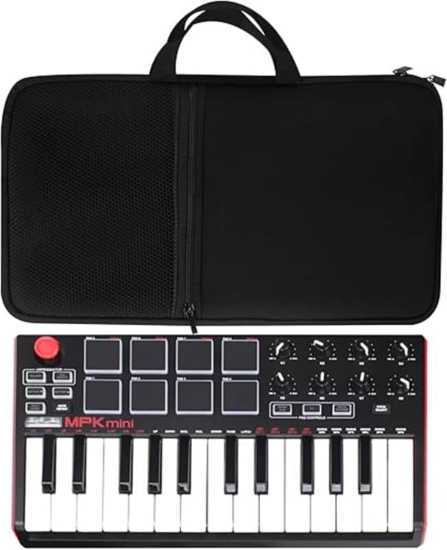 Keyboard Travel Sleeve Music Keyboard Protective Bag Shockproof Waterproof Neoprene Case Compatible With Akai Professional MPK Mini MK3 / MPK Mini Play MK3 25 Key USB MIDI Keyboard Controller image 1