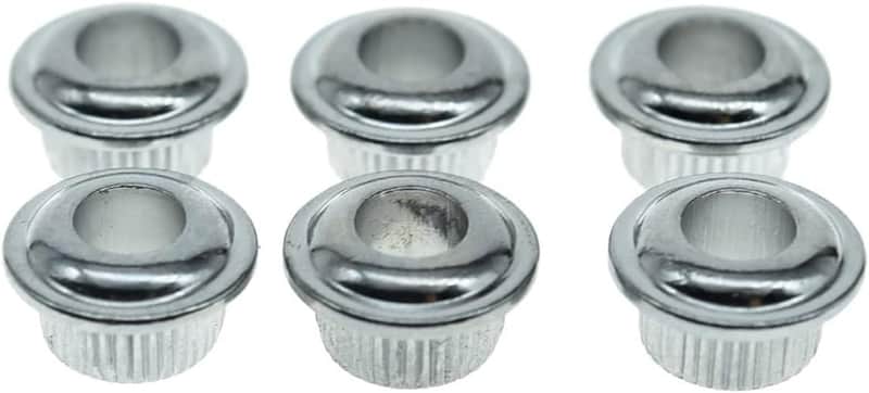 Metal Chrome 10mm Guitar Tuners Conversion Bushings Adapter Ferrules for Vintage Guitar Tuning Keys image 1