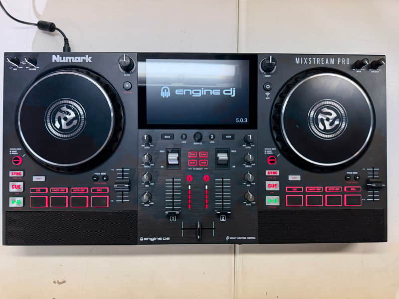 Numark Mixstream Pro 2-Channel Standalone Streaming DJ Console 2021 - Present - Black image 1