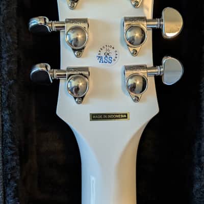2020 - 2025 Epiphone Dove Pro Alpine White A/E with Road Runner Hard Shell Case image 7