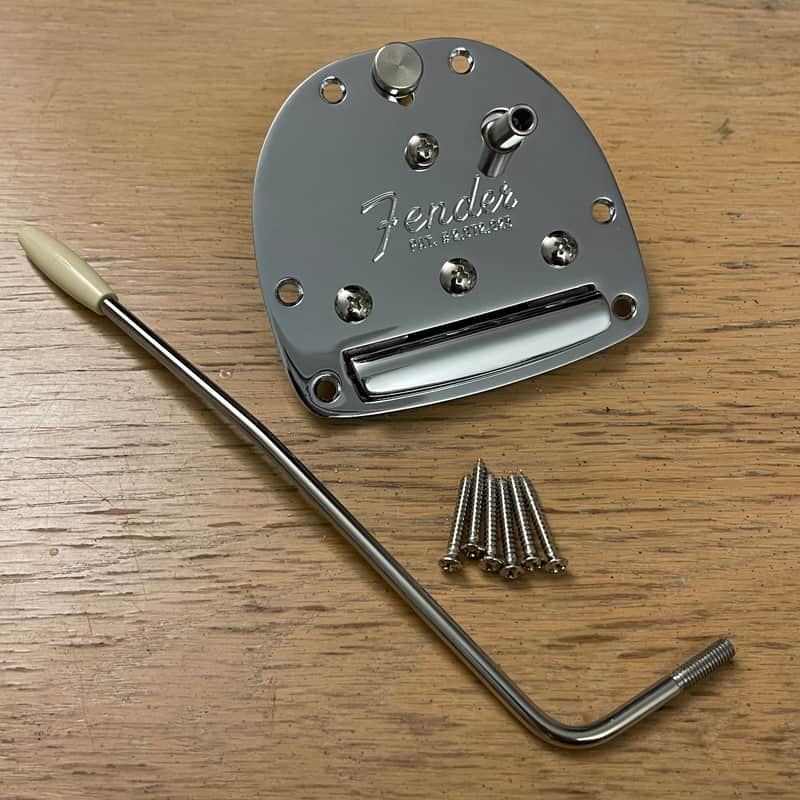 2024 Fender American Ultra II Jazzmaster Tremolo Assembly & Bar Chrome USA Professional Jaguar Vintage image 1