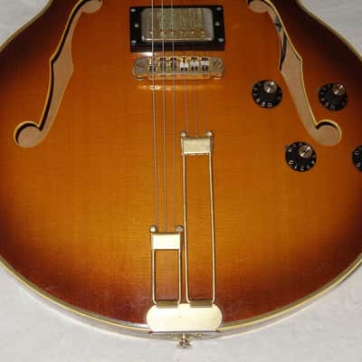 1979 Bradley Epiphone Emperor Thinline, Vintage Sunburst, High-End Matsumoku Semi Hollow image 12