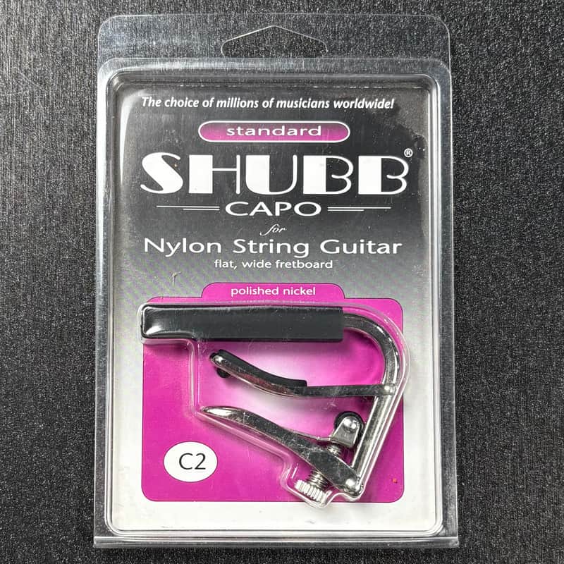 Shubb Standard Capo For Nylon String Guitar Polished Nickel! image 1