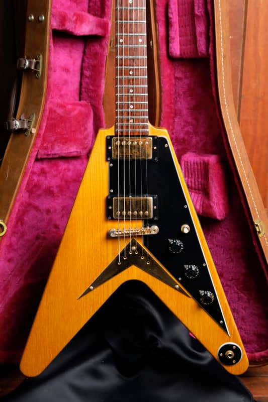 Gibson Flying V Heritage Korina 1983 Vintage Electric Guitar Pre-Owned image 1