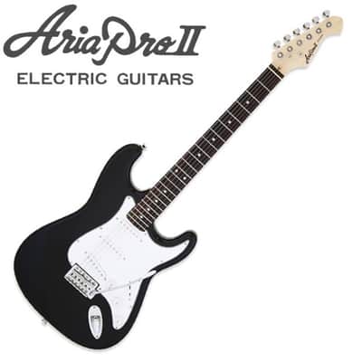 Aria STG-003-BK Pro II Basswood Body Bolt On Maple Neck 6-String Electric Guitar image 1