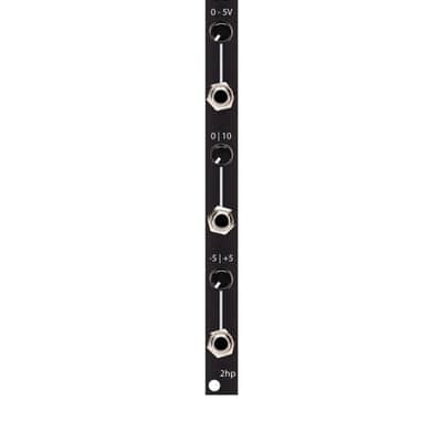 2hp DC Eurorack Voltage Offset Generator Module (Black) image 3