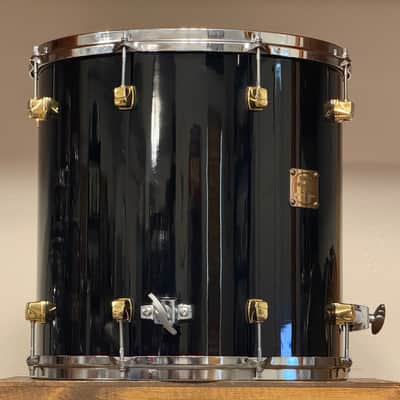 1990's Yamaha Maple Custom 10/12/13/16/22 Black Lacquer Drum Kit image 14