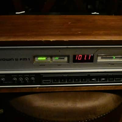Crown International Radio Electronics FM1 Digital Tuner with wooden case Vintage sep25 #22 1979 - wood image 7