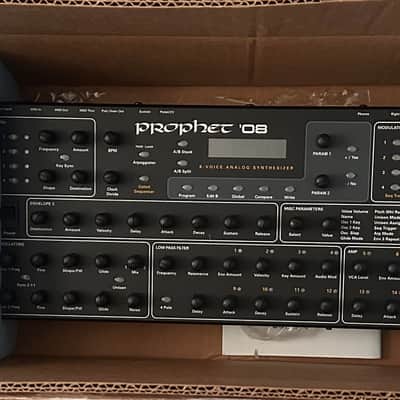 Dave Smith Instruments Prophet 08 PE Desktop 8-Voice Desktop Synthesizer 2012 - 2016 - Black with Wood Sides image 2