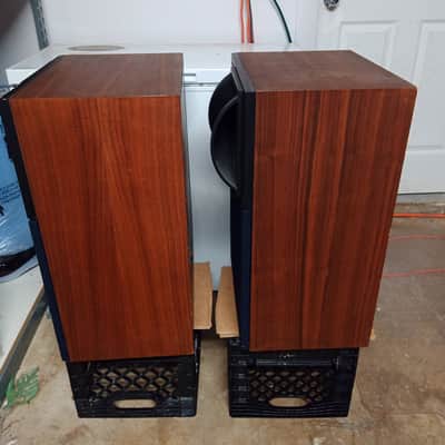 Pair of (2) JBL 4425 Vintage Studio Monitor Speakers - Wood Grain Cabinets image 10