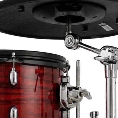 Dolby Electronic 3pc Drum Set 20” Bass Red Wood for Roland Alesis image 2