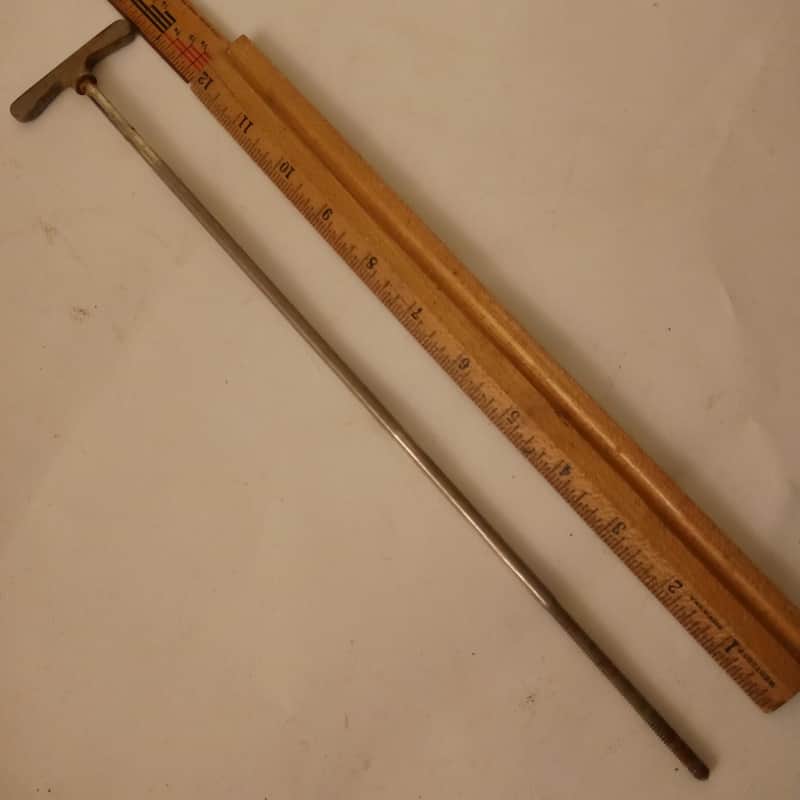 Leedy 13 1/8" Flat-Head 1+Bass-Drum Single-Tension T-Rod Nickel 12-24 Vintage30s image 1