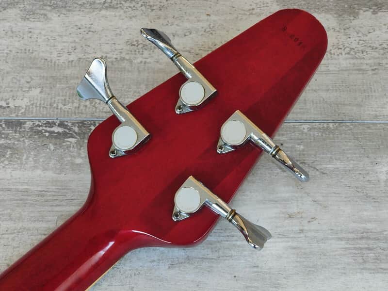 1988 Greco Japan FVB-75 Flying V Bass (Cherry Red) | Reverb Canada