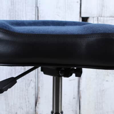 Roc N Soc NR H-B Nitro Throne Adjustable Hydraulic Hugger Seat Drum Throne Blue image 4