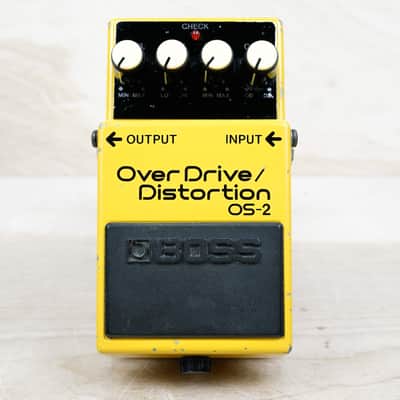 Boss OS-2 OverDrive/Distortion (Silver Label) 2002 Yellow w/ Manual image 7