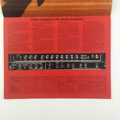 1980s Rivera Era Fender Guitar Amp Amplifiers Collectors Product Catalogue Very Rare Complete Bild 3