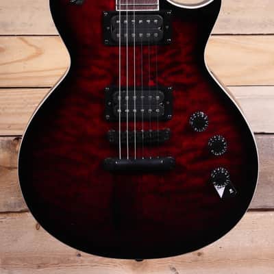 ESP EC-256QM Electric Guitar See Thru Black Cherry Sunburst image 1