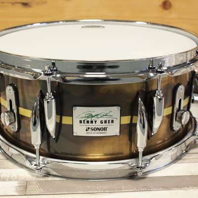 Sonor Benny Greb Vintage Brass 13x5.75" signature snaredrum image 9