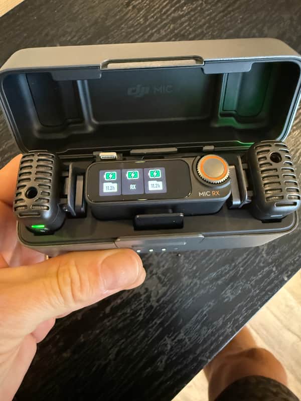 DJI Mic 2 with receiver and charging case 2024 - Grey image 1