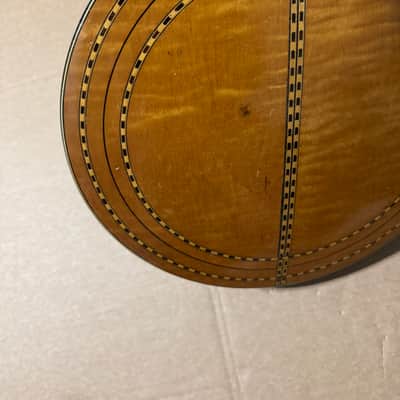 Vintage La Scala Grande Tenor Banjo w/ Original Case Ornate Inlays image 14