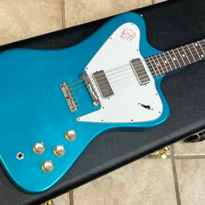 2026 Gibson Custom 1965 Non-Reverse Firebird V 12-String Reissue Aqua Mist VOS image 3