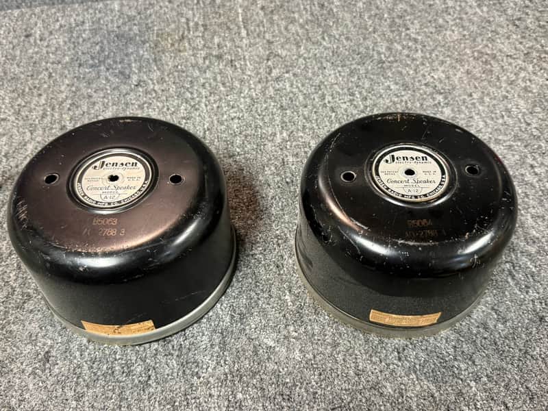 Vintage Jensen Concert Speaker Bell Covers Pair A-12 image 1