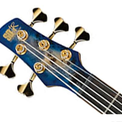 Ibanez SR2605CBB SR Premium 5-String Electric Bass - Cerulean Blue Burst image 4