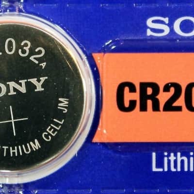 Sony CR2032 Lithium 3V Battery For Clip-On Tuners image 2