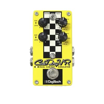 DigiTech CabDryVR - Dual Cabinet Simulator Pedal - Yellow Finish image 1