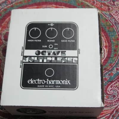 very lightly handled - mostly very clean Electro Harmonix EMPTY CARDBOARD BOX and printout copy of Owner's Instructions ONLY for EXO Octave Multiplexer (NO Pedal, NO original paperwork) image 4