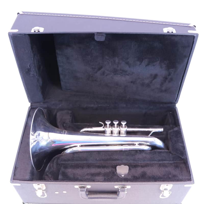 Nirschl E102SP Marching Mellophone in Silver Plate SN E000677 image 1