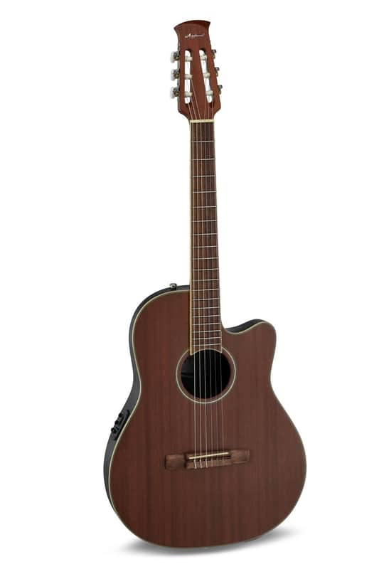 Ovation AB24CM-4S Applause Mid-Depth Cutaway Lyrachord Body Nato Neck Nylon 6-String Classical Acoustic-Electric Guitar image 1