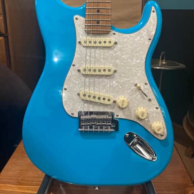 Fender Stratocaster 6.5 lbs. PC Miami Blue Roasted Maple Neck Fender 57/62 Pickups image 1