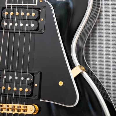 2012 Gibson Custom Les Paul Custom - in Black Ebony & Gold image 6
