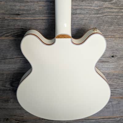 Gretsch Falcon Center Block LTD Double-Cut w/ String-Thru Bigsby - Vintage White image 5