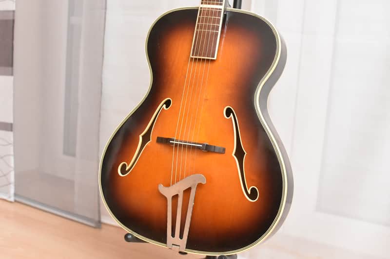 Migma Archtop – 1950s German GDR Vintage Archtop Jazz Guitar / Gitarre image 1