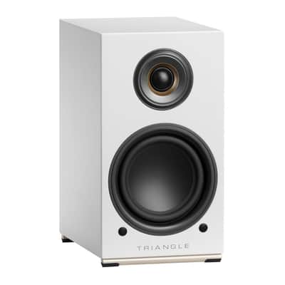 Triangle Audio AIO TWIN Wireless Bluetooth Wi-Fi Speaker (Pair, Frost White) with Triangle S01 Bookshelf Speaker Stands (2 Items) image 4