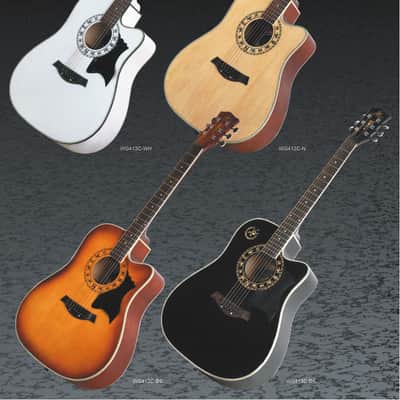 Swift Horse SH-413-Black Acoustic Guitar image 3